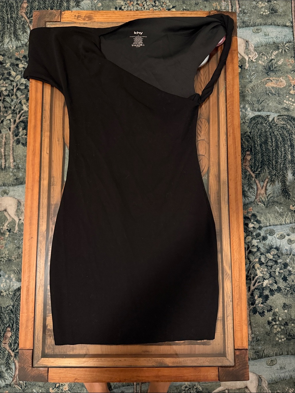 Khy Black One-Shoulder Bodycon Dress